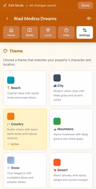 Country theme